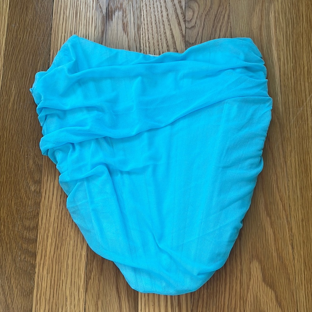 Shein blue corset top